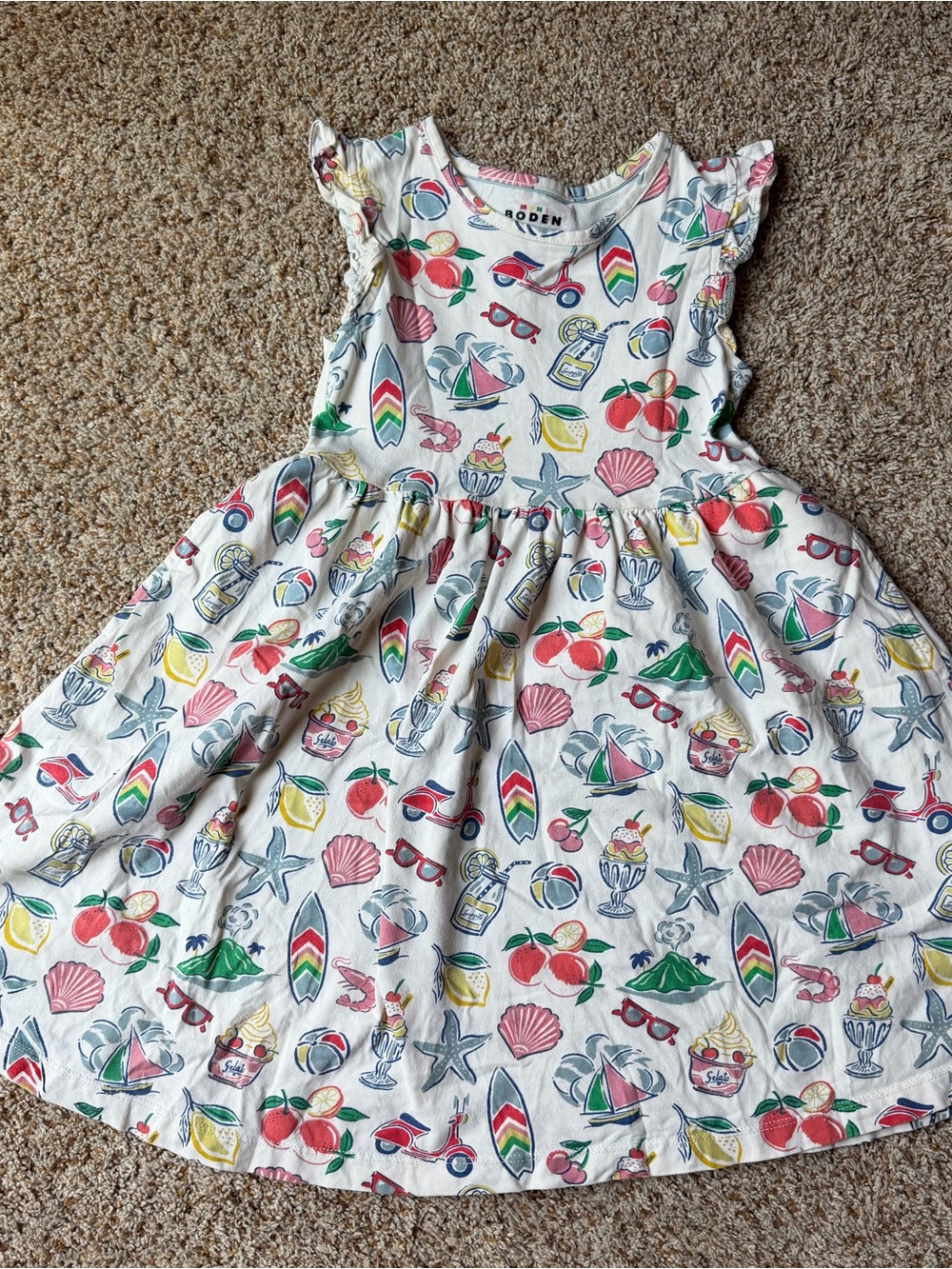 Mini Boden girl dress 5-6Y